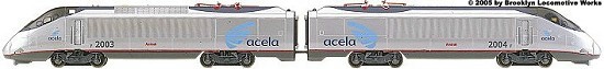 Bachmann Spectrum Amtrak Acela Locomotives