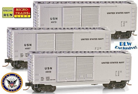 US Navy 40' Double Door Boxcar