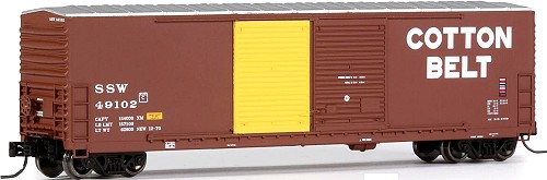 Cotton Belt ExactRail Gunderson 5200 Double Door Box Car