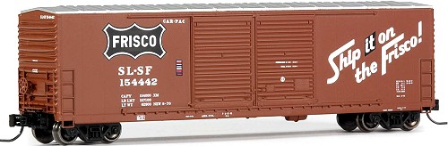SL-SF Frisco ExactRail Gunderson 5200 Double Door Box Car