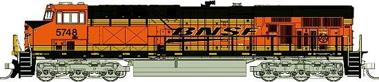BNSF Power BarFox Valley Models GE ES44 Locomotive