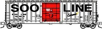 Fox Valley Models Soo Line 7 Post Boxcar