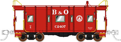 Fox Valley Models B&O Red Wagon Top Caboose