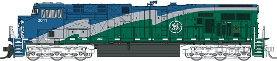 GE Demo Fox Valley Models GE ES44DC Locomotive