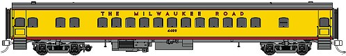 Fox Valley Models Milwaukee Road Yellow/Gray Coach