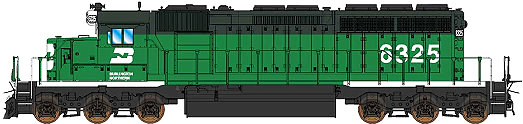 InterMountain Burlington Northern SD40-2