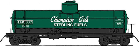 Champion Oils InterMountain 8,000 Gallon Tank Car