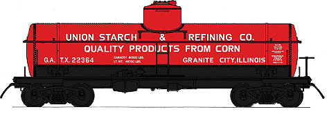 Union Starch  InterMountain 8,000 Gallon Tank Car