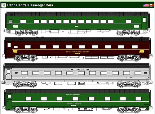 Kato 1063521 Penn Central Passenger Set