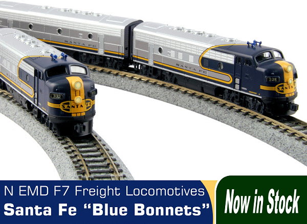 Kato Santa Fe Blue Bonnet F7's