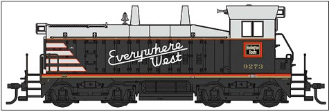 Life-Like CB&Q Burlington SW9