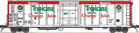 1985 Scheme Tropicana Orange Juice Train Reefer