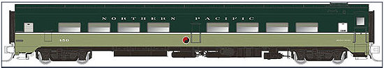 Rapido Trains Northern Pacific Cafe-Bar-Lounge Car