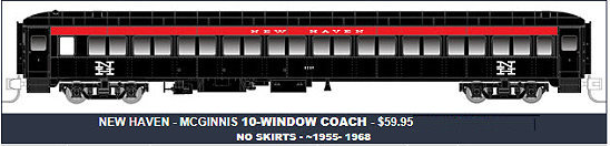 Rapido Trains New Haven McGinnis Scheme Osgood Bradley Car