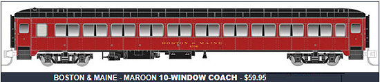 Rapido Trains Boston & Maine Osgood Bradley Car