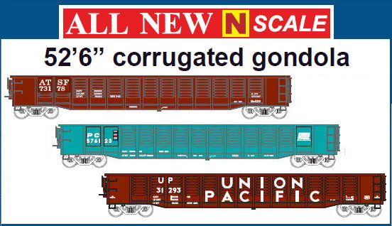 Trainworx 52'6" Corrugated Gondola