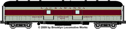 Wheels of Time Lackawanna  DL&W Baggage Car