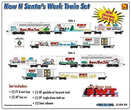 Micro-Trains Santa's Work Train Set