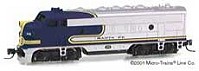 Micro-Trains Z Scale F7 ATSF Blue