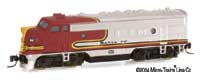 Micro-Trains Z Scale F7 ATSF Red