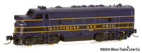 Micro-Trains Z Scale F7 B&O