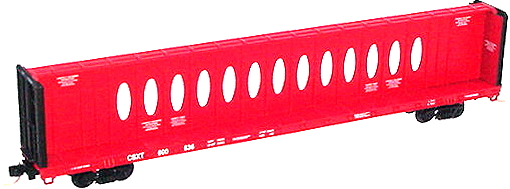 Red Caboose CSXT Opera Window Center Beam Flat Car